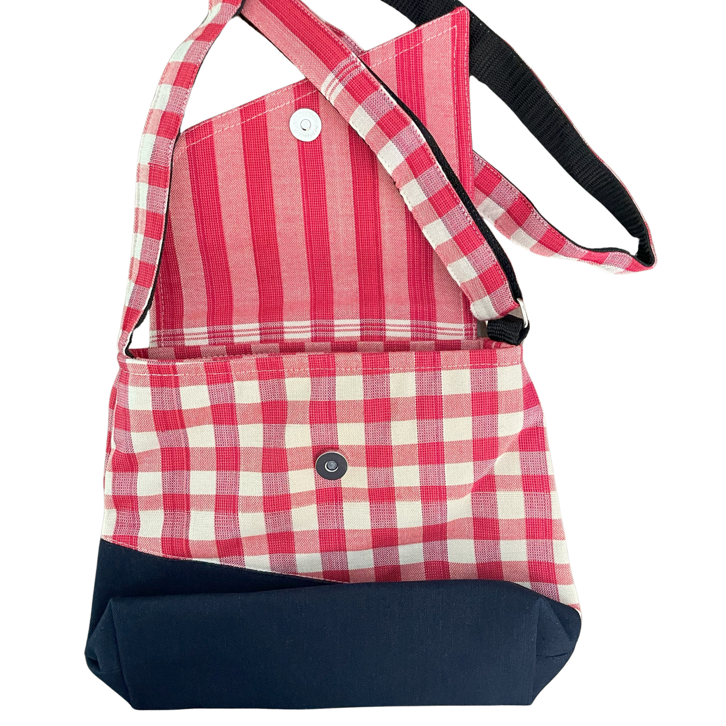 Cute Red Checks - Small Shoulder Bag